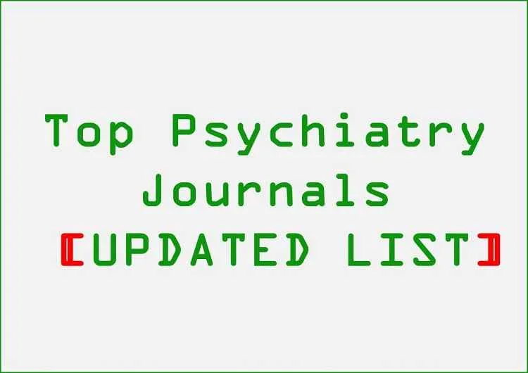 top-psychiatry-journals