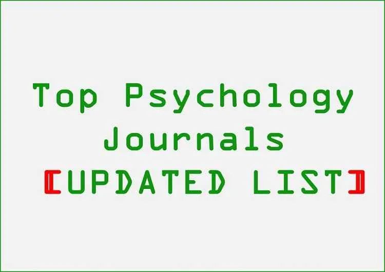 top-psychology-journals